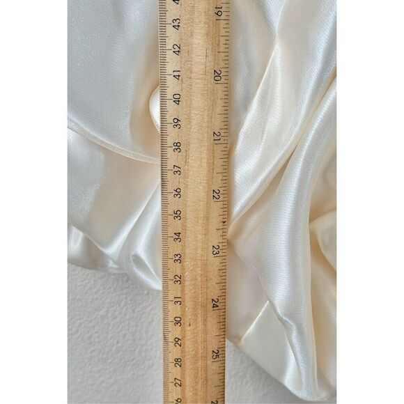 Vintage Gunne Sax Jessica McClintock Y2K 90's Cream Strapless Cocktail Dress 3US - Picture 6 of 8